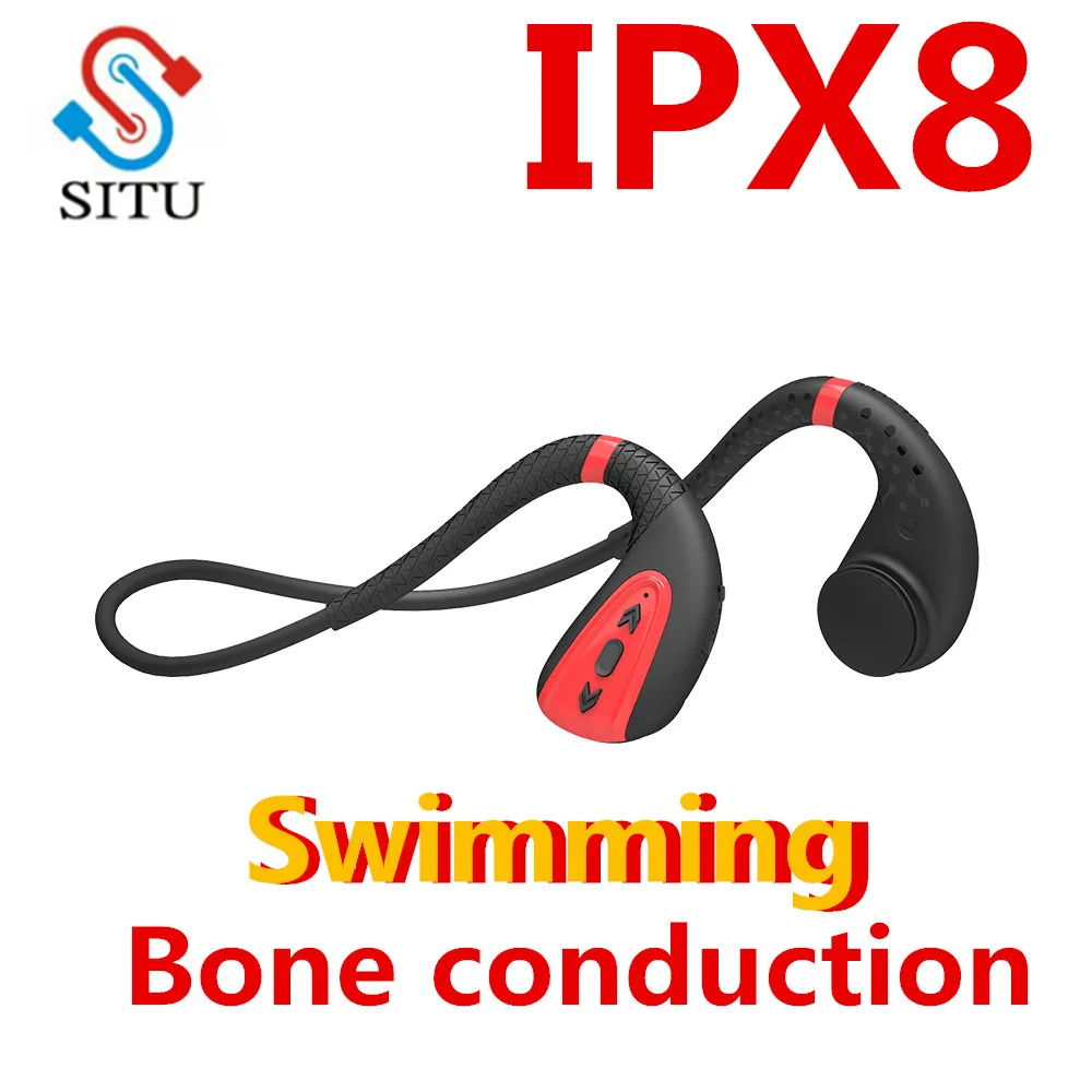 

SITU Bone Conduction 8G HIFI MP3 Player Waterproof Swimming Outdoor Sport Earphones USB MP3 Music Players