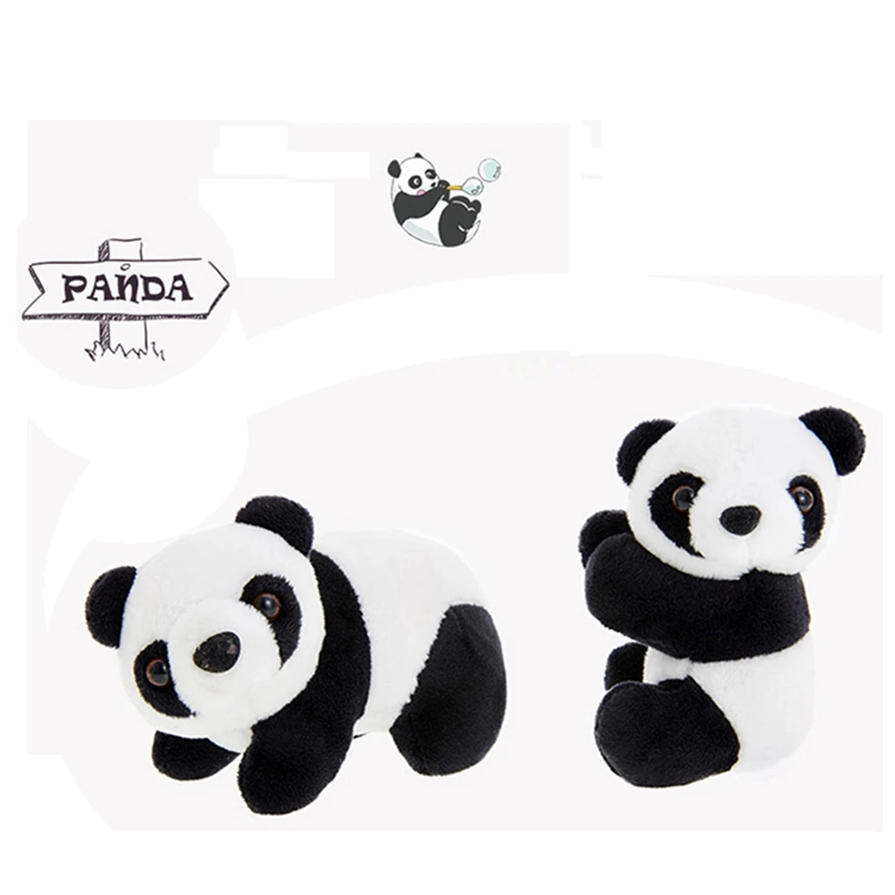 

1 Pcs Creative Plush Panda Clip Hug Small Stuffed Animal Doll Toy Curtain Clip Bookmark Notes Souvenir Toys For Children