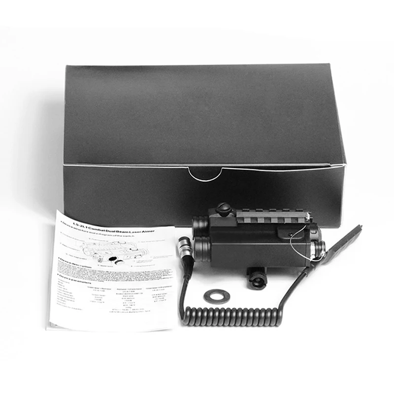 Лазерный военный тактический пикатинный фонарик для самообороны и инфракрасный