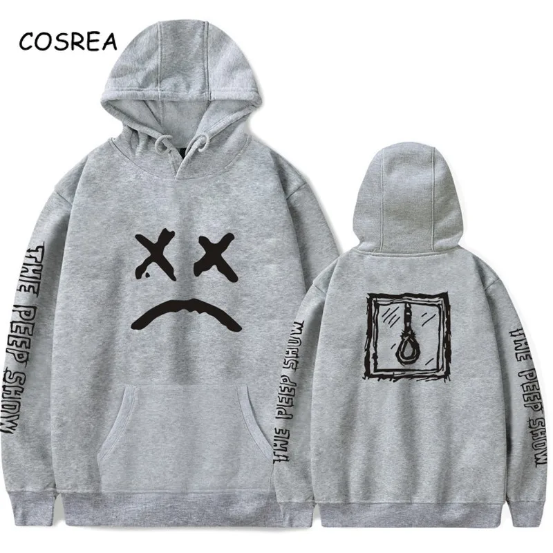 Lil Peep Забавный пуловер Lil Peep толстовки с принтом больших размеров для мужчин Повседневная Уличная Толстовка с длинным рукавом