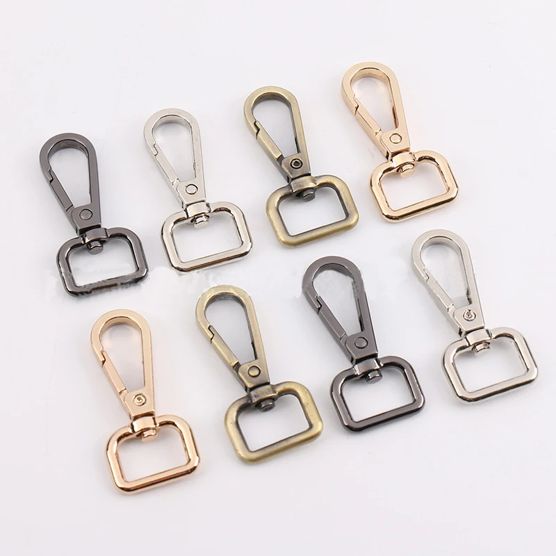 

2Pcs Metal Leather Belt Strap Bag Buckles Metal Clasps Lobster Dog Collar Keychain Swivel Trigger Clips Snap Hook DIY Accessory