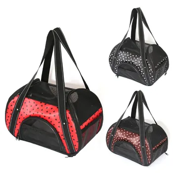 

Foldable Pet Carrier Bag Outdoor Cat Dog Carrier Bags Puppy Teddy Carrying Travel Shoulder Bag Breathable Pet Handbag Supplies