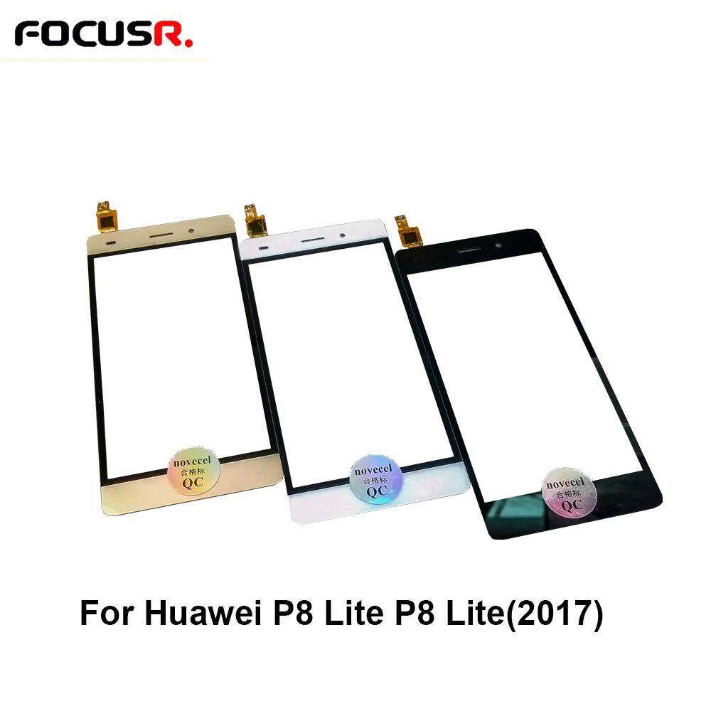 P8 lite ЖК сенсорный экран дигитайзер внешняя стеклянная крышка Замена для Huawei 2017