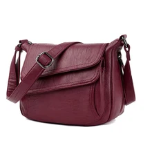 Красная Роскошная Осенняя сумка, кожаные сумки, женские сумки, дизайнерские женские сумки через плечо, сумки для мам, женские сумки