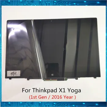 

Original 14" For Lenovo X1 Yoga 1st Gen LCD screen touch Assembly 01AY702 PN 00UR191 01AY703 00UR190 00UR192 FHD QHD tested
