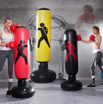 

Standing Inflatable Boxing Column PVC Thickening Boxing Pillar Tumbler Fight Column Punching Bag Fitness Tool Drop Shipping