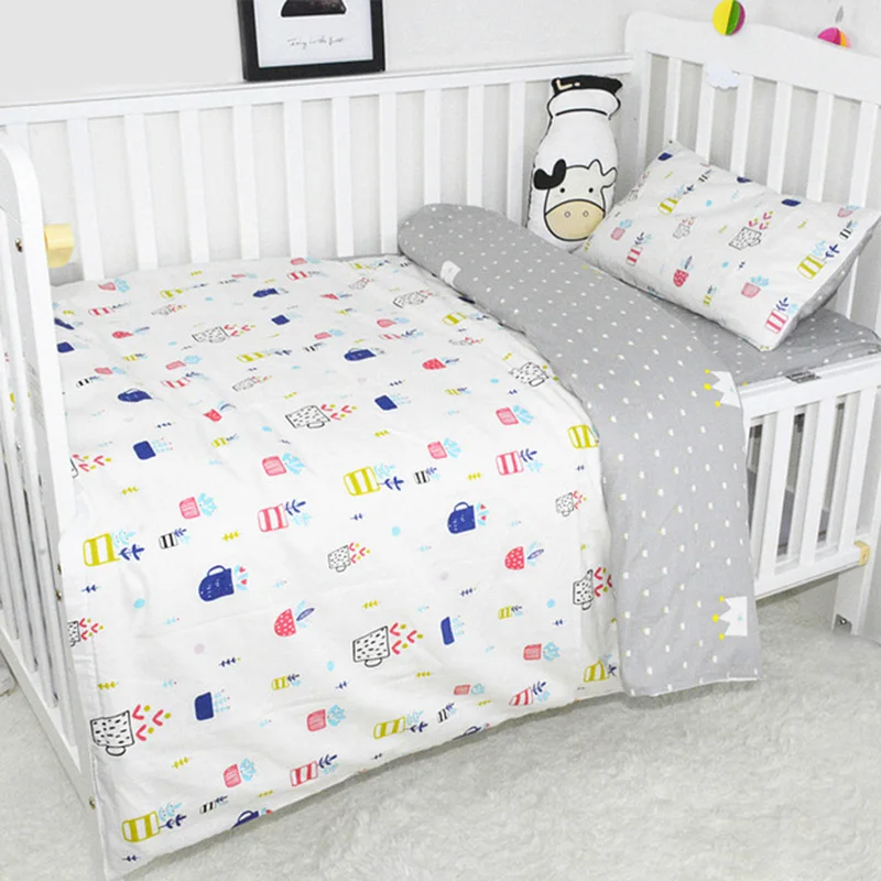 7 шт., Комплект постельного белья для малышей, Комплект постельного белья с рисунком из мультфильма, Детская безопасность, детская кроватка, бампер, Детские хлопковые мягкие простыни, наволочка - Цвет: PJ3685V