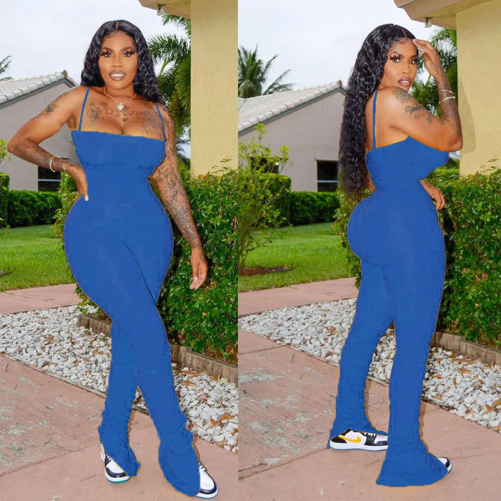 ChocoMist Jumpsuits Sexy Skinny Solid Party Night Club Wear Women Jumpsuit MN8106