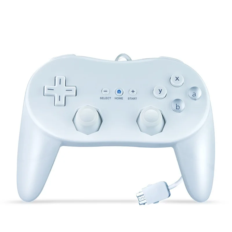 Классический двойной аналоговый проводной игровой контроллер Pro для Nintendo Wii