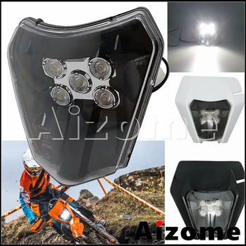 

Motorcycle Head light Accessories LED Headlight Dual Sport Dirt Bikes Headlamp Enduro For KTM EXC SX F XC W HUSQVARNA FC FX FE