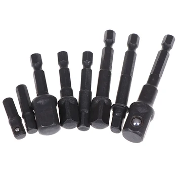 

8 Pcs/lot Impact Driver Drill Bits Bar Socket Adapter Set Hex Shank Steel Ball Adapter Set