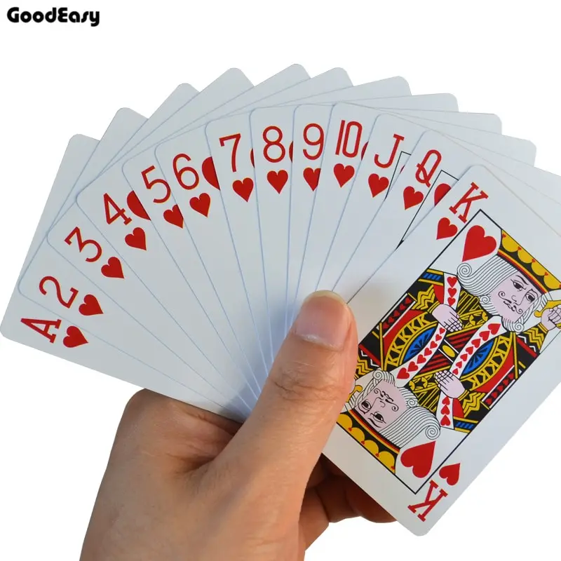 Poker Cards Waterproof Texas Hold'em Playing Cards Plastic Black Jack Game Card Poker Game Board Card 1Pc playing cards,plastic playing cards,poker set