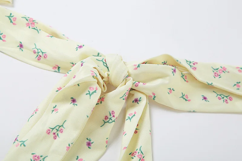 Yissang Print Floral Lace Up Bow Summer Bodysuit Women Backless Straps Corp Top Short Jumpsuit Sexy Playsuit Beach Wear Mujer