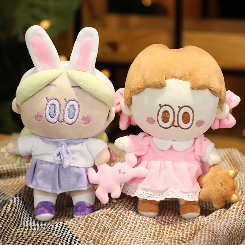 Lovely Leegong Cherry Girl Plush Toy Korean Anime Stuffed Soft Doll Plushie Fashion Birthday Christmas Gifts For Kids Baby | Игрушки и