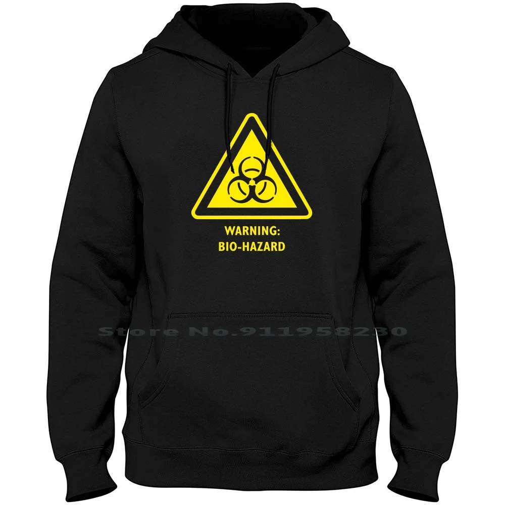 

Biohazard Symbol Hazard Warning Sign Hoodie Sweater Cotton Warning Sign Warning Cartoon Hazard Symbol Gamers Gamer Labor Movie