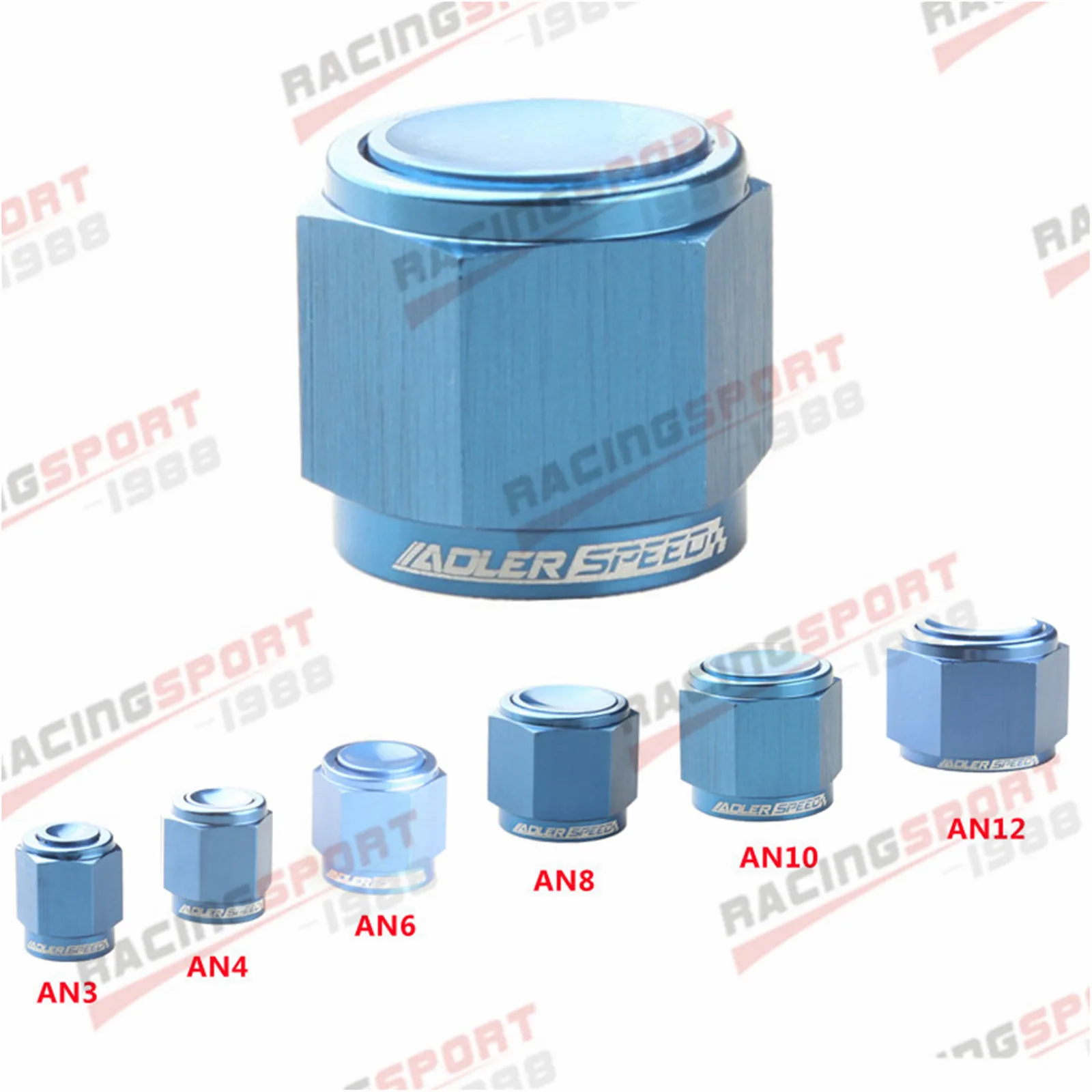 Flare Metric Fitting AN3 AN4 AN6 AN8 AN10 AN12 Flare End Cap Aluminum Adapter