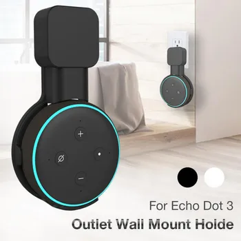 

Outlet Wall Mount Stand Hanger For Amazon Alexa Echo Dot 3rd Gen Work With Amazon Echo Dot 3 Holder Case Plug In Bedroom