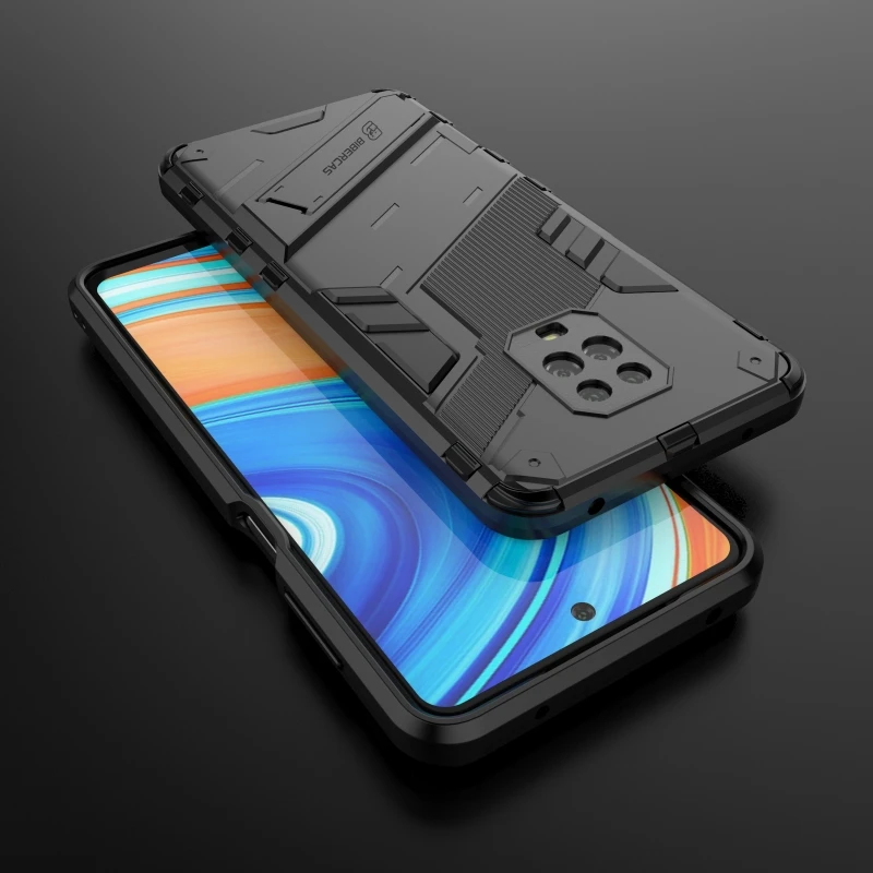Per Xiaomi Redmi Note 9 S Custodia Redmi Note 9 S Staffa Paraurti Antiurto Cavalletto Proteggi Armatura Cover Telefono Redmi Note 9 S Custodia