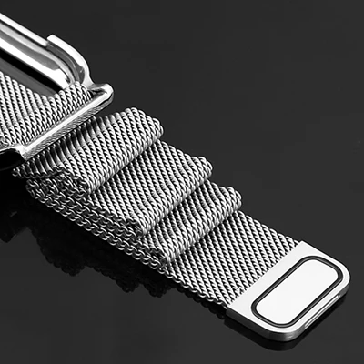 Mlianese Loop ремешок+ металлический чехол для Apple Watch 3 2 1 ремешок 42 мм 38 мм крышка Iwatch 5 4 ремешок 44 мм 40 мм браслет аксессуары для часов - Цвет: silver