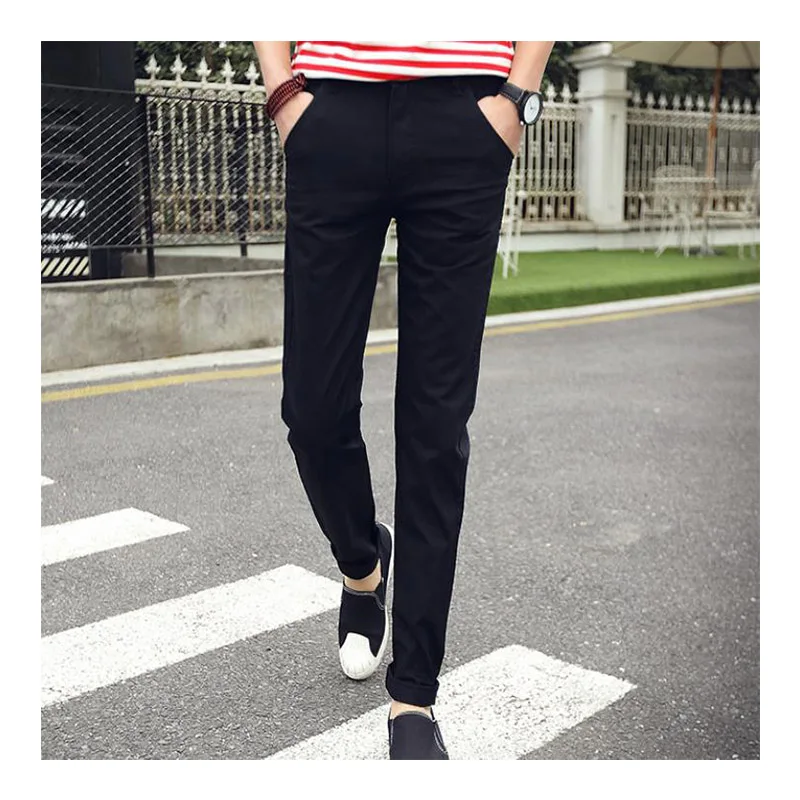 

Brand Men Pants Casual Mens Business Male Trousers Classics Mid weight Straight Full Length Fashion breathing Pant