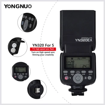 

YONGNUO YN320EX Wireless TTL Camera Flash Master Slave Speedlite 1/8000s HSS GN31 5600K for Sony A7/A99/A77 II/A6000/A6300/A6500