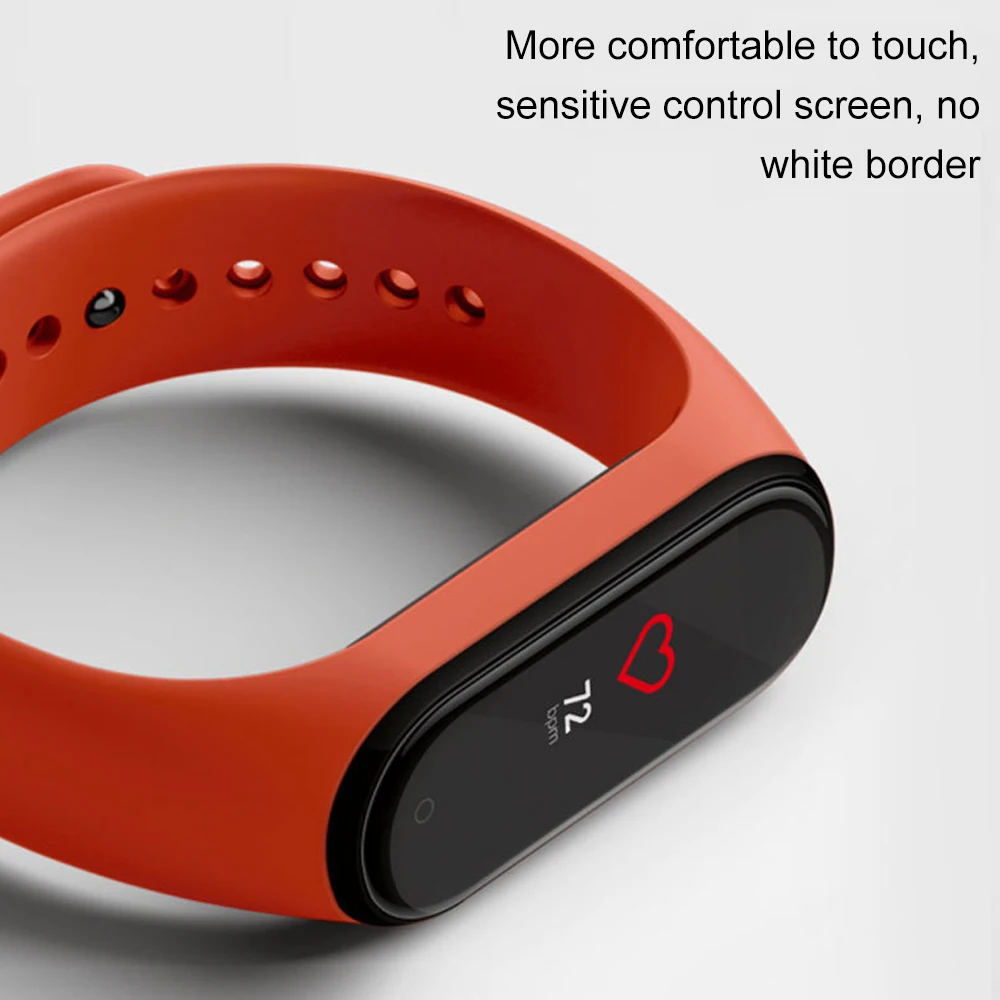 5D Screen Protector For Mi Band 4 Xiaomi Mi Band 4 Scratch-resistant Film For Mi Band 4 Strap Full Screen Non Tempered Glass