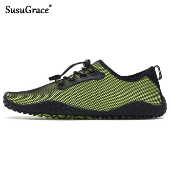 

SusuGrace Men Aqua shoes Outdoor beach Swimming shoes 2020 fitness gym trainers unisex surfing sneaker Quick Dry sports footwear