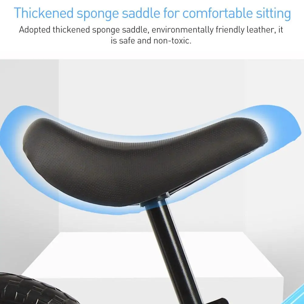 Flash Deal 12" Kids Activity Product Child Kid Balance Bike Scooter Baby Walker Scooter 2-3-6 Years Old Pedal-Free Kids Driving Bike Luge 3 16