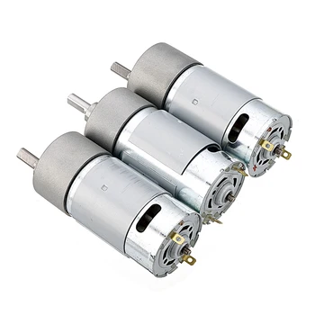 

GM37-550 12V 330/550/1650rpm Reduction Gear Carbon Brush High Torque DC Geared Motor