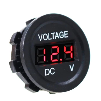 

Car Motorcycle DC6V-30V LED Panel Digital Voltage Meter Display Voltmeter Waterproof Voltage Meter Tester Monitor Display