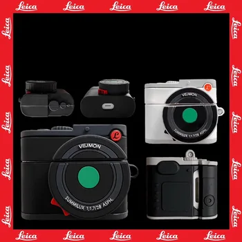 

for Airpods pro Trend Camera Design Soft Earphone Case for AirPods 1/2 Bluetooth Headphone 3D Vogue Silicone Cover with Hook