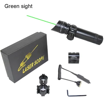 

Tactical Green Red Dot Sight Laser Pointer Pressure Switch With Rail Mount Rifle Gun Outside Scope Outdoor Hunting Accessories