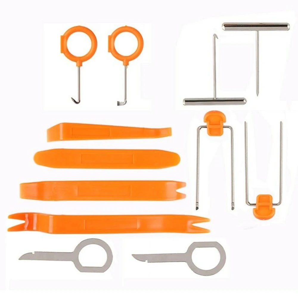 12 Pcs/Set Car Install Removal Tools for Radio Door Clip Panel Dash Audio Stereo |
