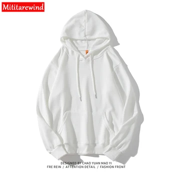 

2020 Spring Hoodies Men Korean Clothes Casual Solid Color Hooded Sweatshirt Men Plus Size S-XXXL Japanese Streetwear Hoodie Men
