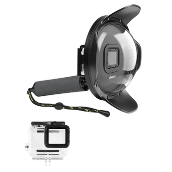 

SHOOT Underwater Dome Port for GoPro HERO6 HERO5 HERO2018(Dome Port+Waterproof Case+Handle)