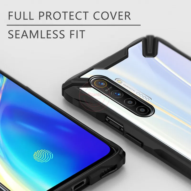 Противоударный армированный силиконовый чехол для OPPO Realme XT прозрачные чехлы для OPPO Realme XT роскошный акриловый чехол из ТПУ