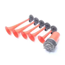 125db 12V 5 труба музыкальный Дикси герцоги Хаззарда электронный хром Воздушный Рог