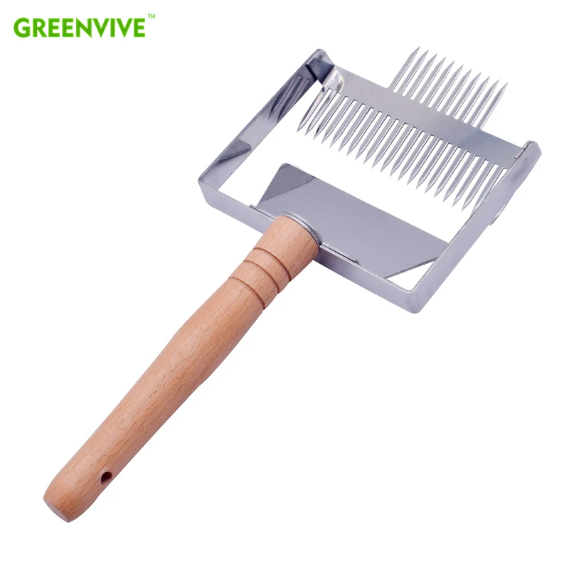 

Super Large 23 pins Uncapping Fork Honeycomb Honey Scraper Wooden Handle Beekeeping Tool Apicultura Equipment Uncapping Fork