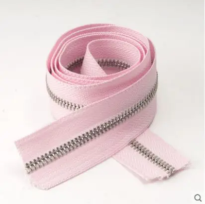 pink Мульти цвет 5# Металл Медь зуб молния по двору - Цвет: pink