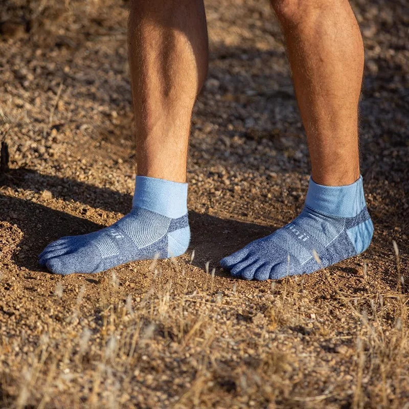 Five-finger Sneakers Socks Trail Midweight Mini-Crew Cross-country Wear-resistant Quick-drying Warm Outdoor Hiking Mens Socks