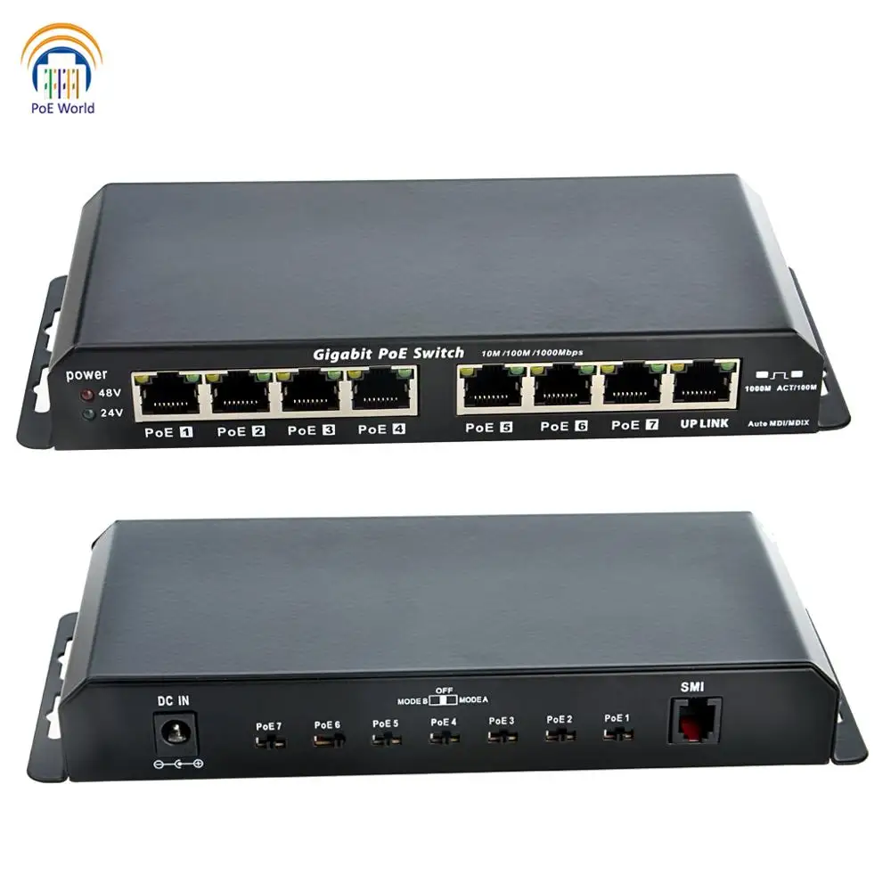 Коммутатор PoE Gigabit ретранслятор режим A + B для пассивных устройств Ubiquiti|Аксессуары