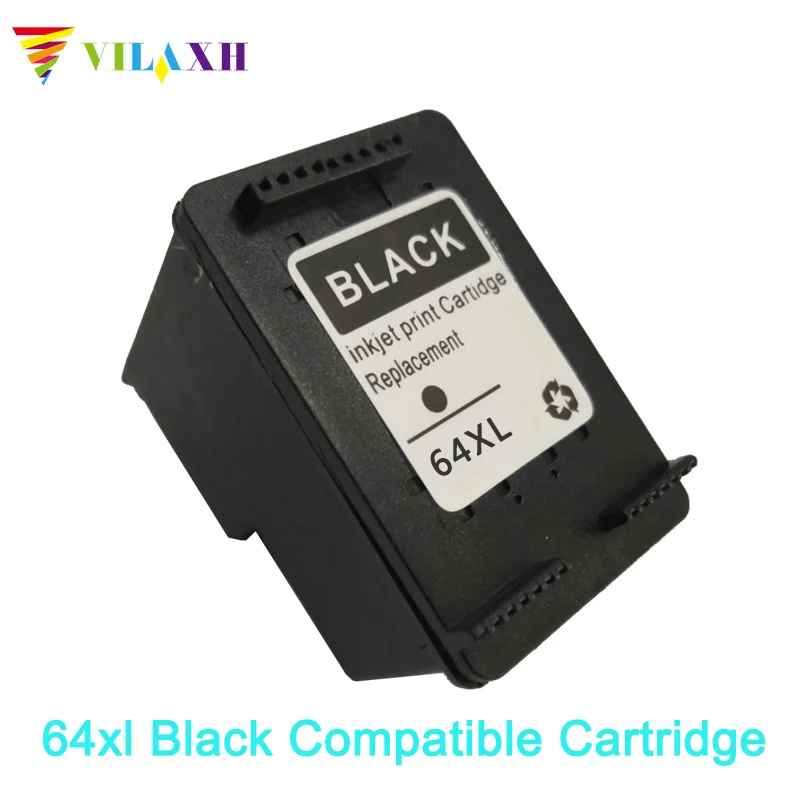 Vilaxh 64xl черный совместимый чернильный CartridgeReplacement для hp Envy 6252 6255 7800 7820 7158 7164 7855 7864