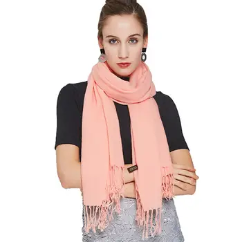 

2019 New Luxury Brand Scarf Unisex Female Male Canada Wool Cashmere Scarf Pashmina Tassels Women Men Wrap Warm Shawl Cape Poncho