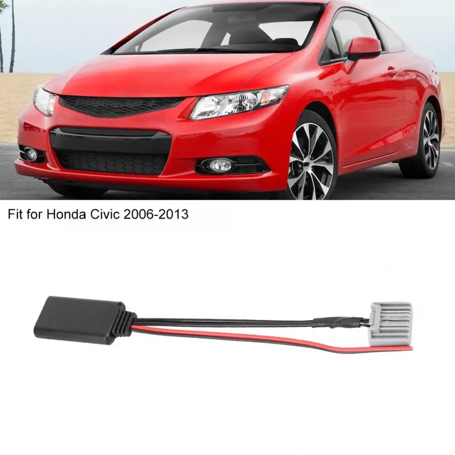 Автомобильный Bluetooth Беспроводной аудио MP3 AUX адаптер для проводов кабеля линии, пригодный для Honda Civic 2006-2013 CRV 2008-2013 Accord 2008