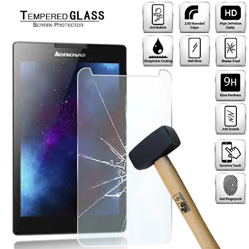 

Tablet Tempered Glass Screen Protector Cover for Lenovo Tab 2 A7-30 7.0 Incn Anti-Scratch Anti-Screen Breakage HD Tempered Film