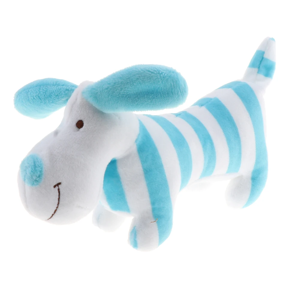 Novelty Stuffed Dog Shaking Bell Baby Rattle Toys Soft Plush Animal for Infants Boys Newborn Girls