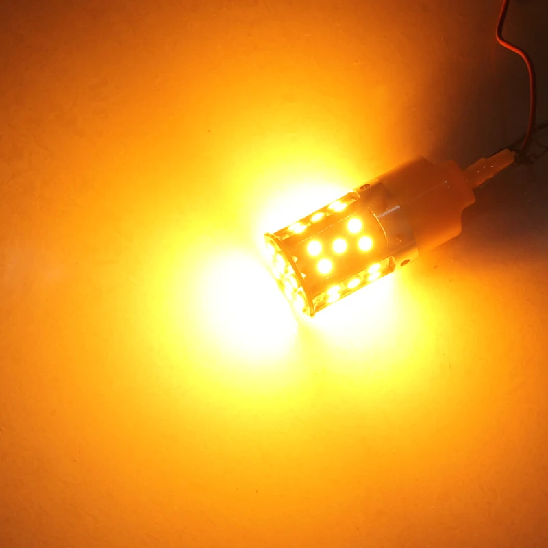 2 шт. T20 7440 W21W светодиодный светильник автомобильный сигнал поворота 3030 35 SMD светодиодный светильник высокой мощности Canbus Автомобильный задний светильник автомобильные аксессуары DC 12 В