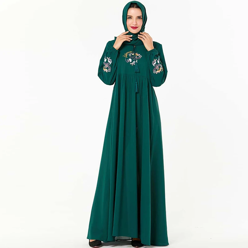 Abaya Дубай мусульманский хиджаб платье Арабский Кафтан платье исламское abaya s Tesettur Elbise Турция одеяние мусульмане Восточный халат из марокена Vestidos