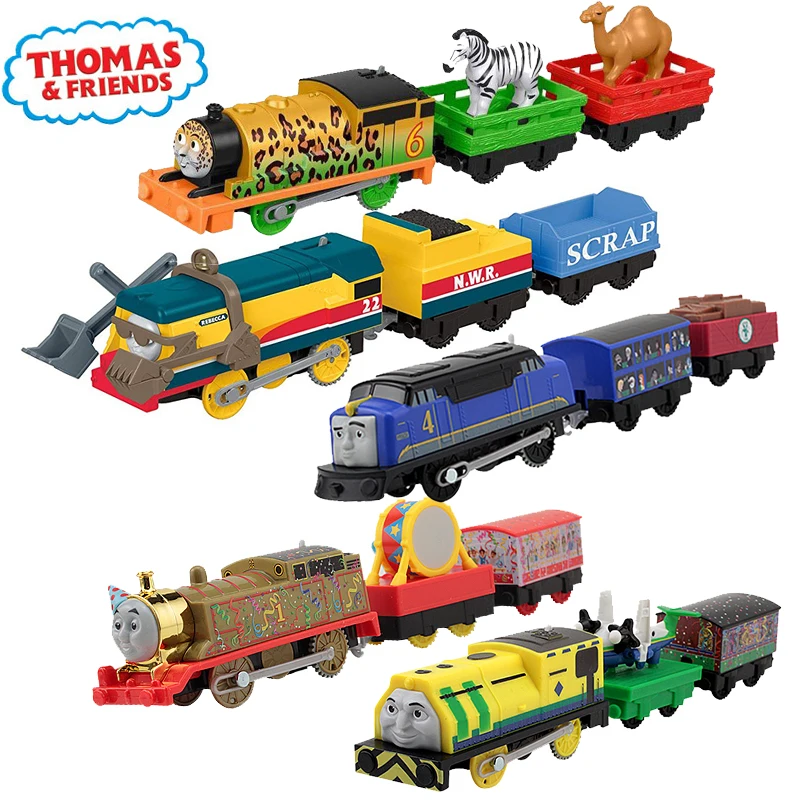 Оригинальный электрический игрушечный автомобиль Thomas and Friends 1:43 литая поезда