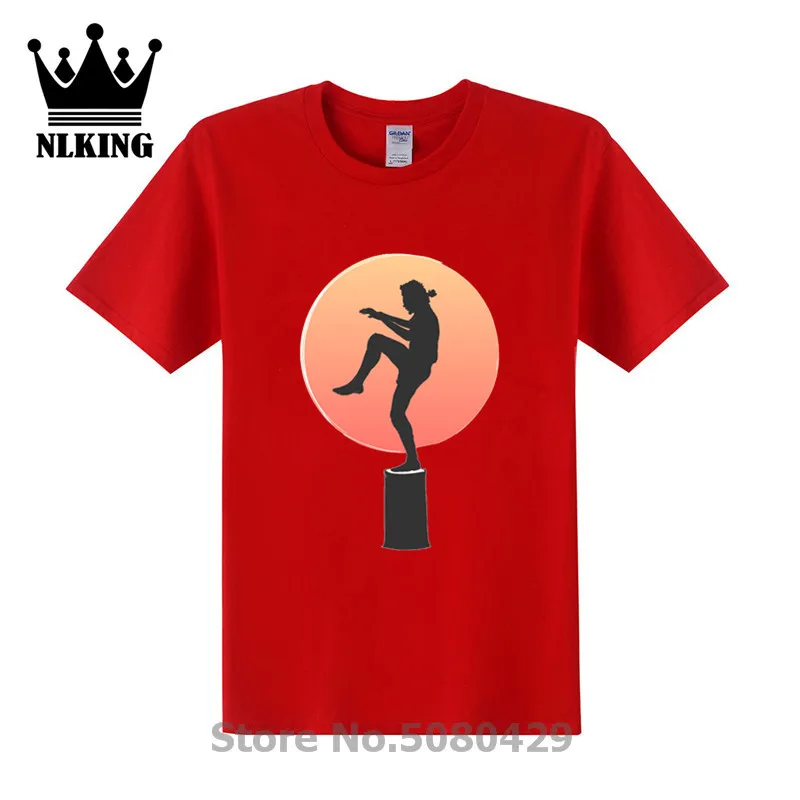 Streetwear Karate Kid Tees Cobra Kai t shirt Miyagi short sleeve Wax on wax off Tops 100% Cotton T-Shirts judo Humor sun | Мужская